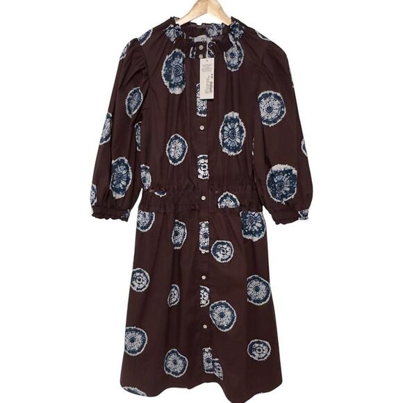 NWTs Never A Wallflower  Button Front Elastic Collar Shirt Dress (S) - Picture 3 of 15